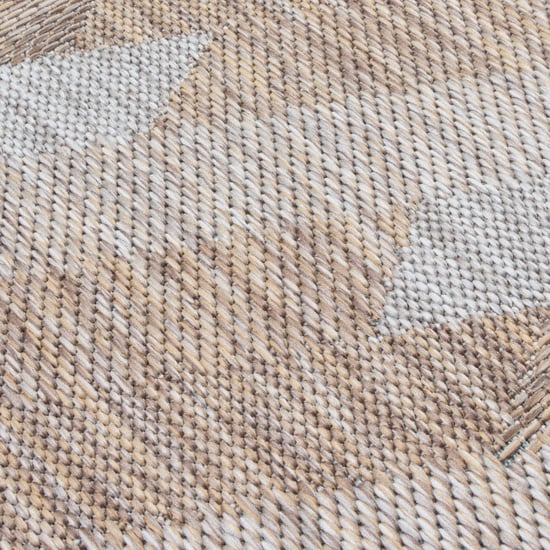 Muratap Uni binnen en buiten rond vloerkleed solid outdoor laagpolig tapijt 120 cm rond - Image 2