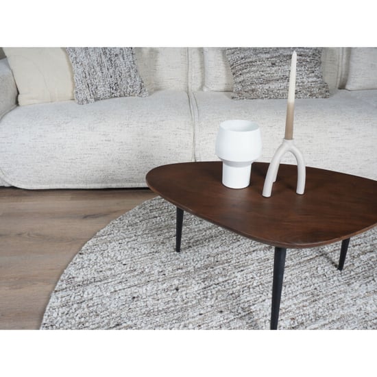 Veer Carpets Vloerkleed mica naturel/brown rond ø200 cm - Image 3