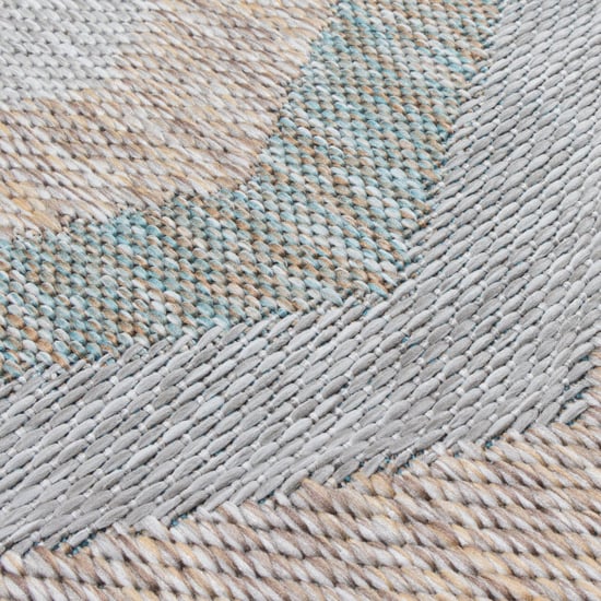 Muratap Uni binnen en buiten rond vloerkleed solid outdoor laagpolig tapijt beige- 150 cm rond - Image 3