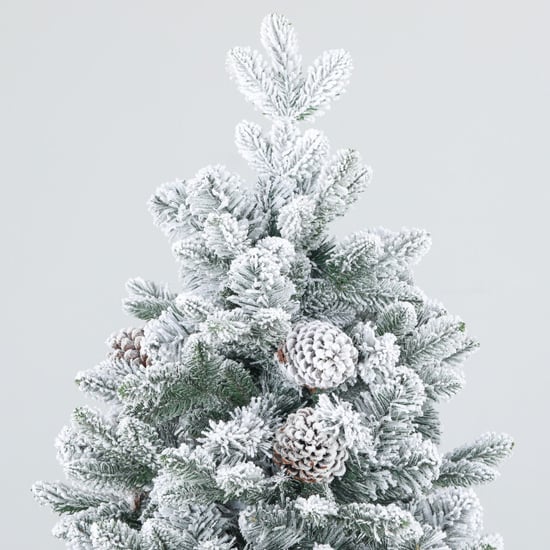 Homcom Kunstkerstboom met sneeuw & dennenappels Ø97 x 180 cm - Image 3