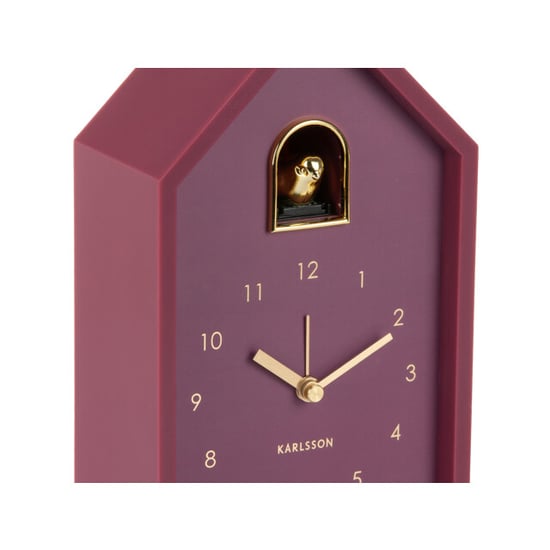 Karlsson wekker modern cuckoo oro dark mauve - Image 3