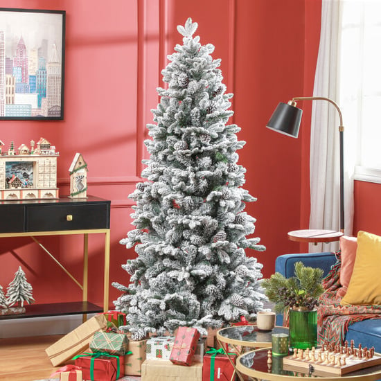 Homcom Kunstkerstboom met sneeuw & dennenappels Ø97 x 180 cm - Image 6