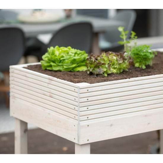 Westmann Frieda houten plantenbak op poten 75x119x79 cm licht - Image 4