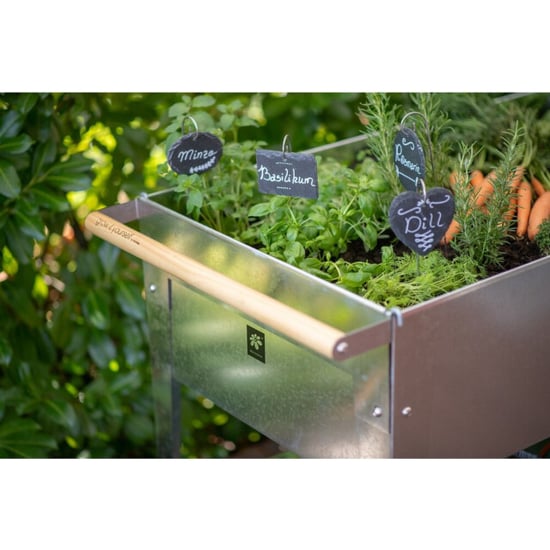 Herstera Garden Metalen plantenbak verrijdbaar- 120x60x84cm - - Image 3