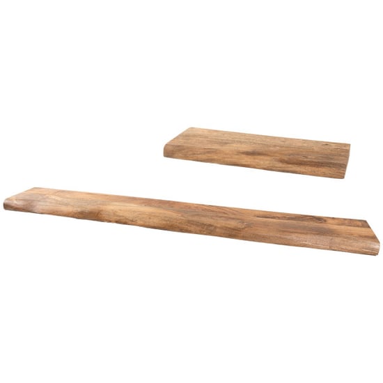 Home67 Wandplank pure mangohout set van 2 groot - Image 1