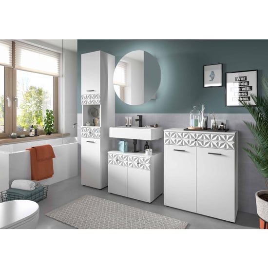 Furnilux Prisma hoge kast nb hoogglans mdf tz - Image 3
