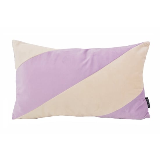 NOVÉE Velvet swirl lila/crème | 30 x 50 cm | kussenhoes | fluweel/polyester - Image 1