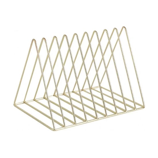 WDMT Metalen tijdschriftenhouder mat goud - Image 1