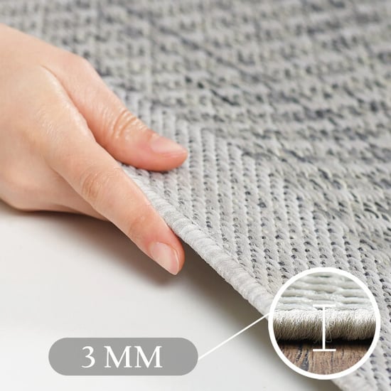 Muratap Solid binnen en buiten rond vloerkleed indoor & outdoor laagpolig effen - 120 cm rond - Image 4