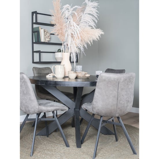 Home67 Wandplank vintage mangohout trio - Image 2