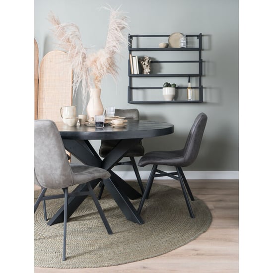 Home67 Wandplank vintage mangohout trio - Image 3