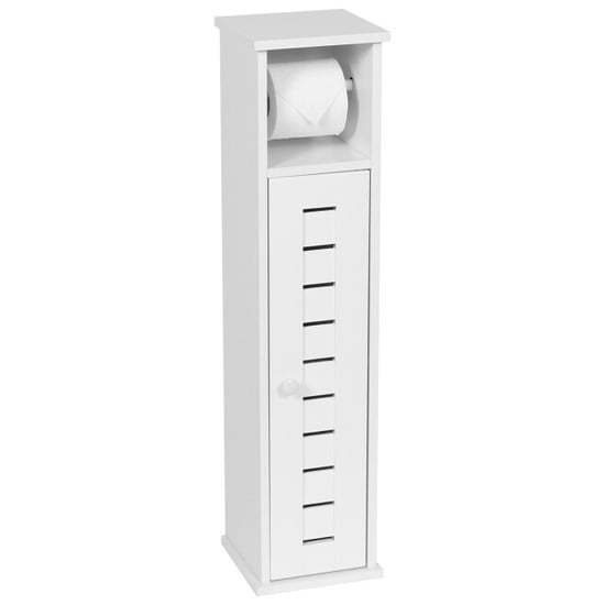 4goodz Toiletrolhouder met toiletroldispenser santorini 18x18x75 cm - - Image 1