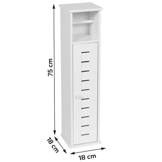 4goodz Toiletrolhouder met toiletroldispenser santorini 18x18x75 cm - - Image 3