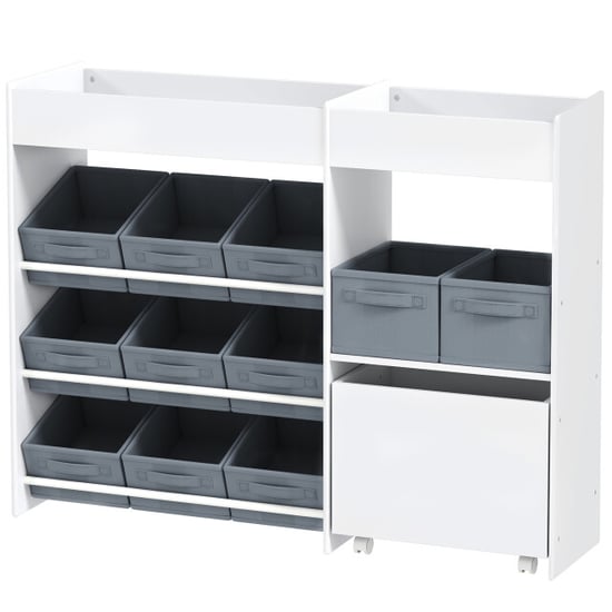 4goodz Kinderopbergrek speelgoedkast voor kinderen met 11 stoffen bakjes - - Image 1