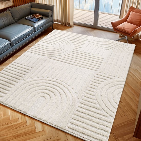 Muratap Japandi art vloerkleed boho scandinavisch laagpolig effen - 120x170 cm - Image 1