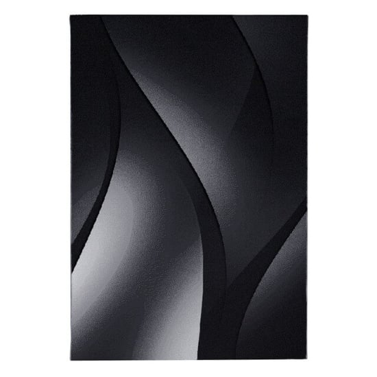 Muratap Plus vloerkleed laagpolig tapijt woonkamer zwart / grijs- 240x340 cm - Image 5