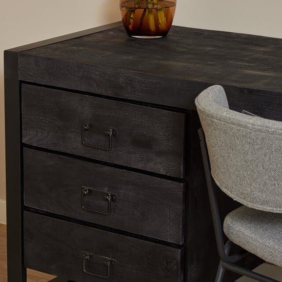 Starfurn bureau boaz black 145 cm - Image 2