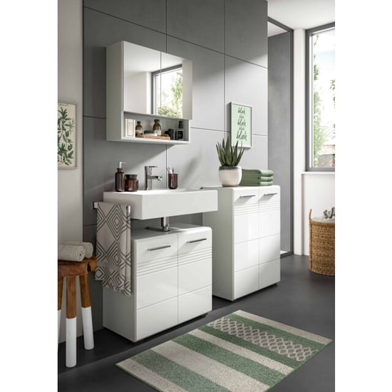 Furnilux Copa midi kast hoogglans mdf tz lichtgrijs nb - Image 2