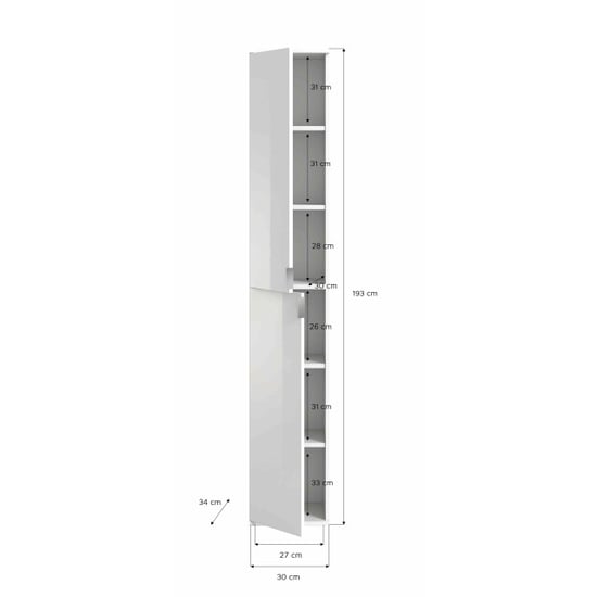 Furnilux Projectxhoge kast hoogglans - Image 3