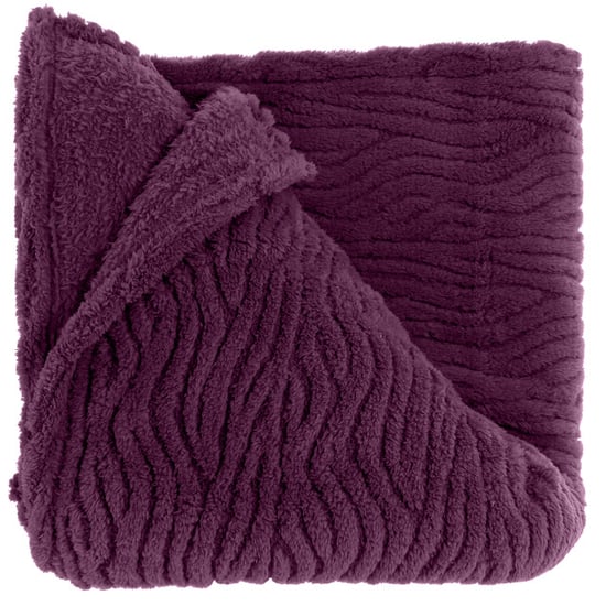 Unique Living plaid clio 150x200cm dark purple - Image 1