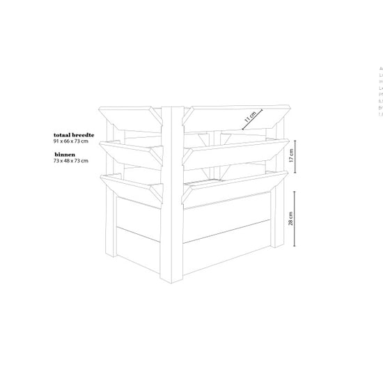 Westmann Verhoogde plantenbak premium xl 65x90x73 cm - Image 5