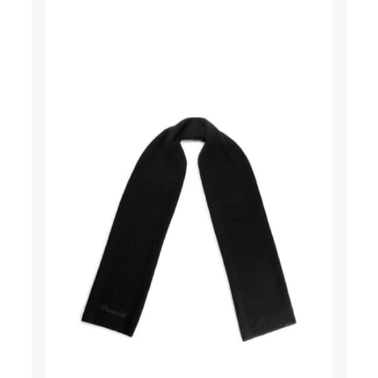Purewhite 23030705 knitted scarf 02 black heren shawl wh - Image 2