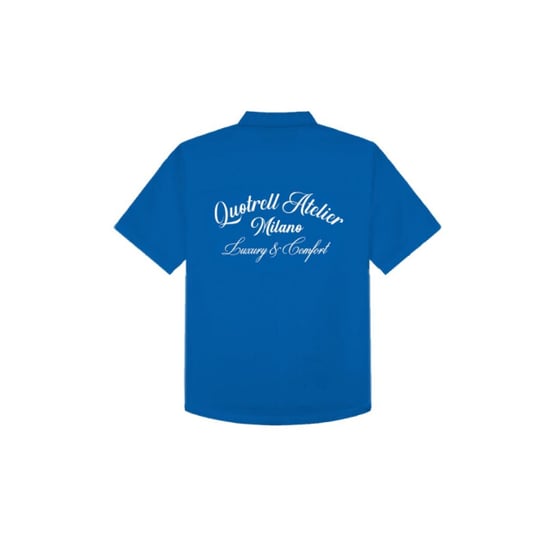Quotrell Atelier milanon cotton shirt kobalt - Image 2