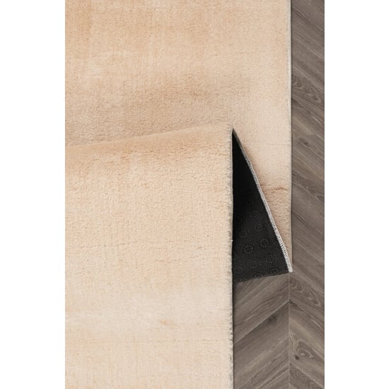 Muratap Samba soft fluffy vloerkleed laagpolig donker beige- 150 cm rond - Image 2