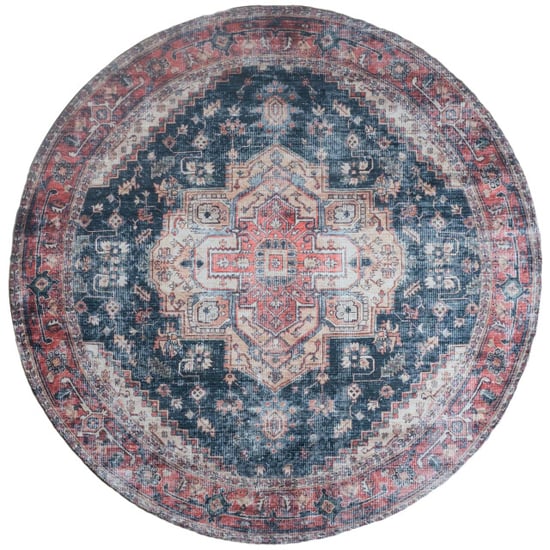 Veer Carpets Vloerkleed nora rood rond ø200 cm - Image 1