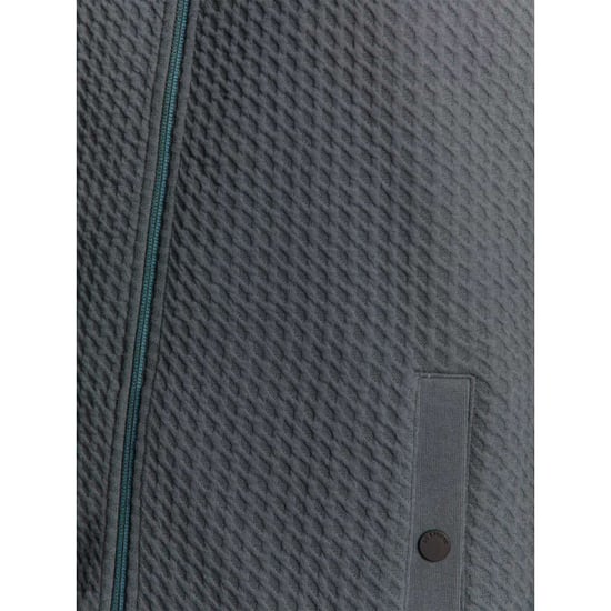 No Excess Sweater full zipper jacquard mix dark steel - Image 4