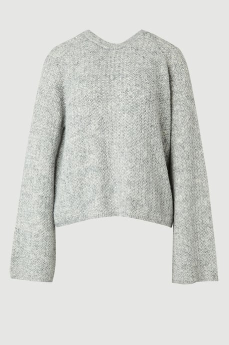 Sequin Knit Tie Bow Jumper - Image 4
