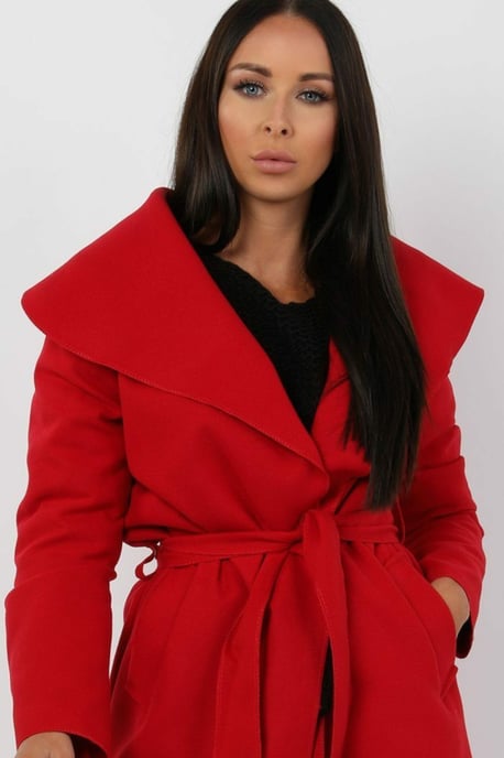 Waterfall Duster Belted Long Coat - Image 3