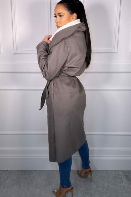 Waterfall Duster Belted Long Coat - Image 2