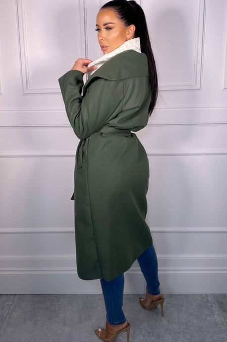 Waterfall Duster Belted Long Coat - Image 2