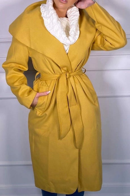 Waterfall Duster Belted Long Coat - Image 3