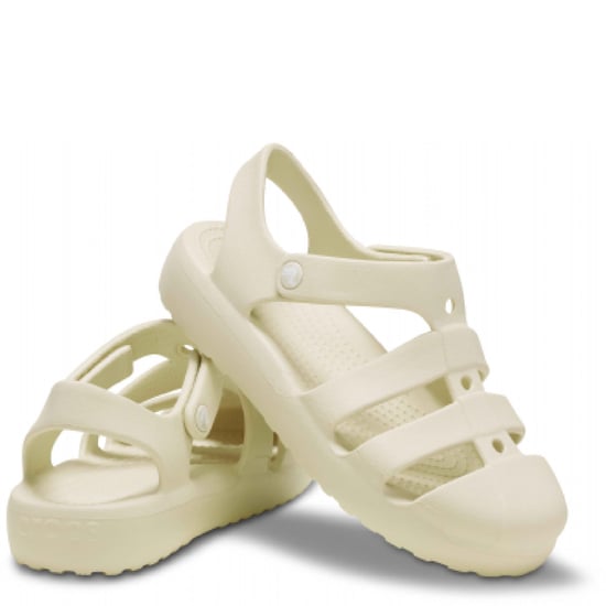Boy's Crocs Junior Classic Fisherman Sandals in Sand - Image 2