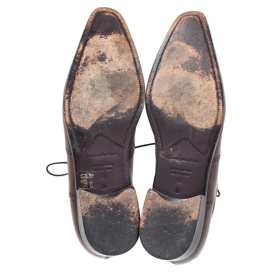 Ermenegildo Zegna Wingtip Oxford Schoenen in Bruin Leer - Image 6