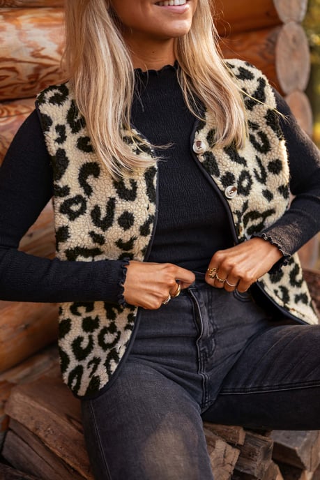 Leopard Sherpa Västar - Image 6
