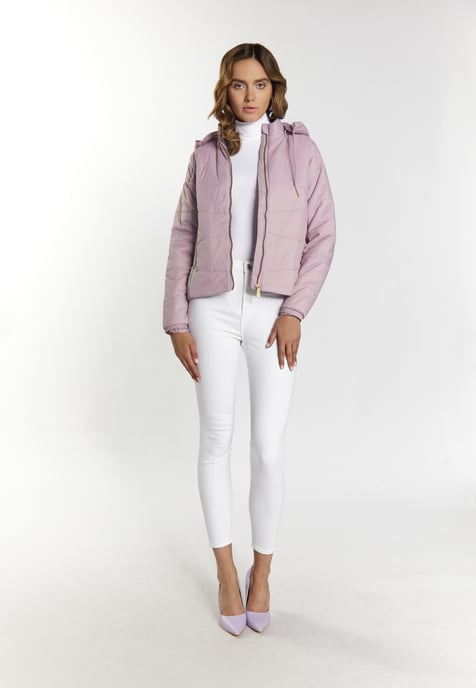Faina licht gewatteerd jack Dames Mauve - Image 2