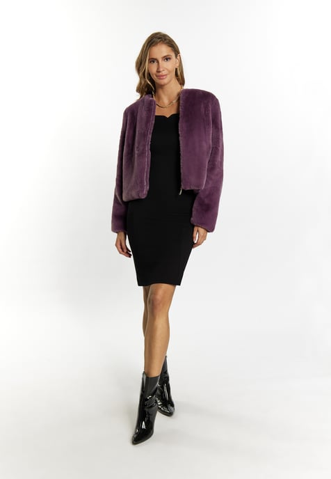 Faina Jas van imitatiebont Dames violet - Image 2