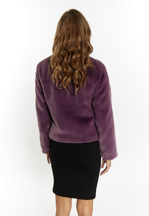 Faina Jas van imitatiebont Dames violet - Image 4