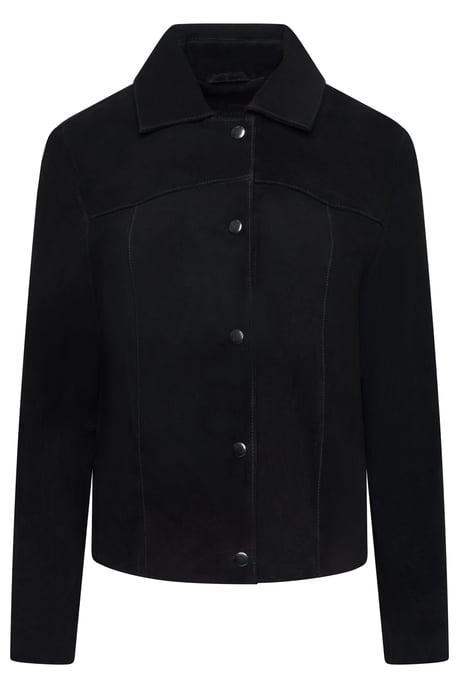 Ashley Suede Jacket in Black - Image 2