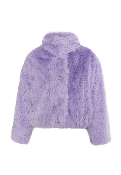 Faina Blouson van namaakbont Dames lichtpaars - Image 1