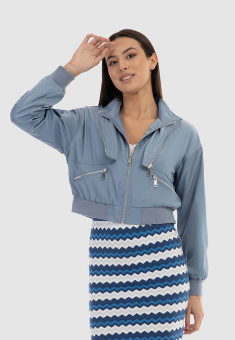 Faina Jacket women smoke blue - Image 3