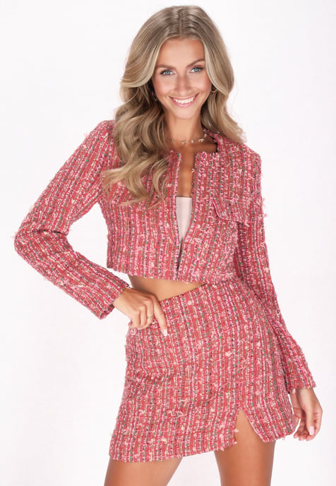 IZIA Jas vrouwen roze rood - Image 3