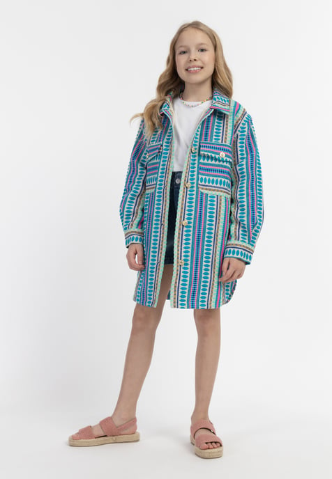 IZIA Overhemd jasje Meisje Veelkleurig blauw - Image 2