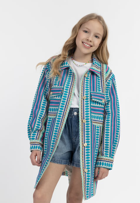 IZIA Overhemd jasje Meisje Veelkleurig blauw - Image 3