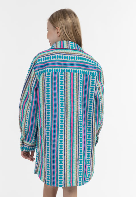 IZIA Overhemd jasje Meisje Veelkleurig blauw - Image 4