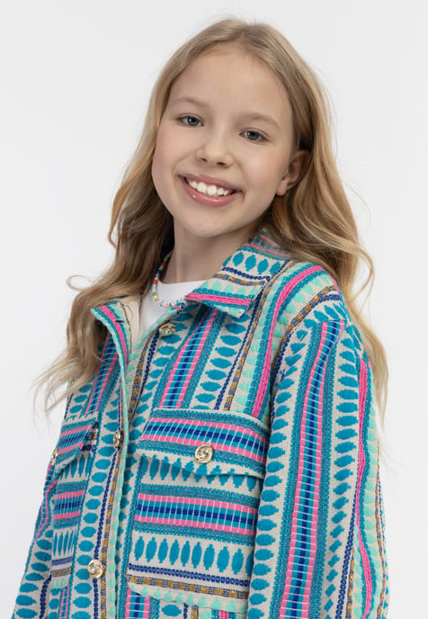 IZIA Overhemd jasje Meisje Veelkleurig blauw - Image 5