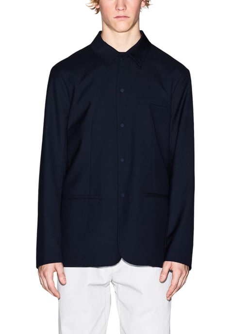 Marineblauwe Blazer met Knopsluiting Jacket - Image 1
